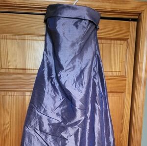 Elegant Purple Satin Gown